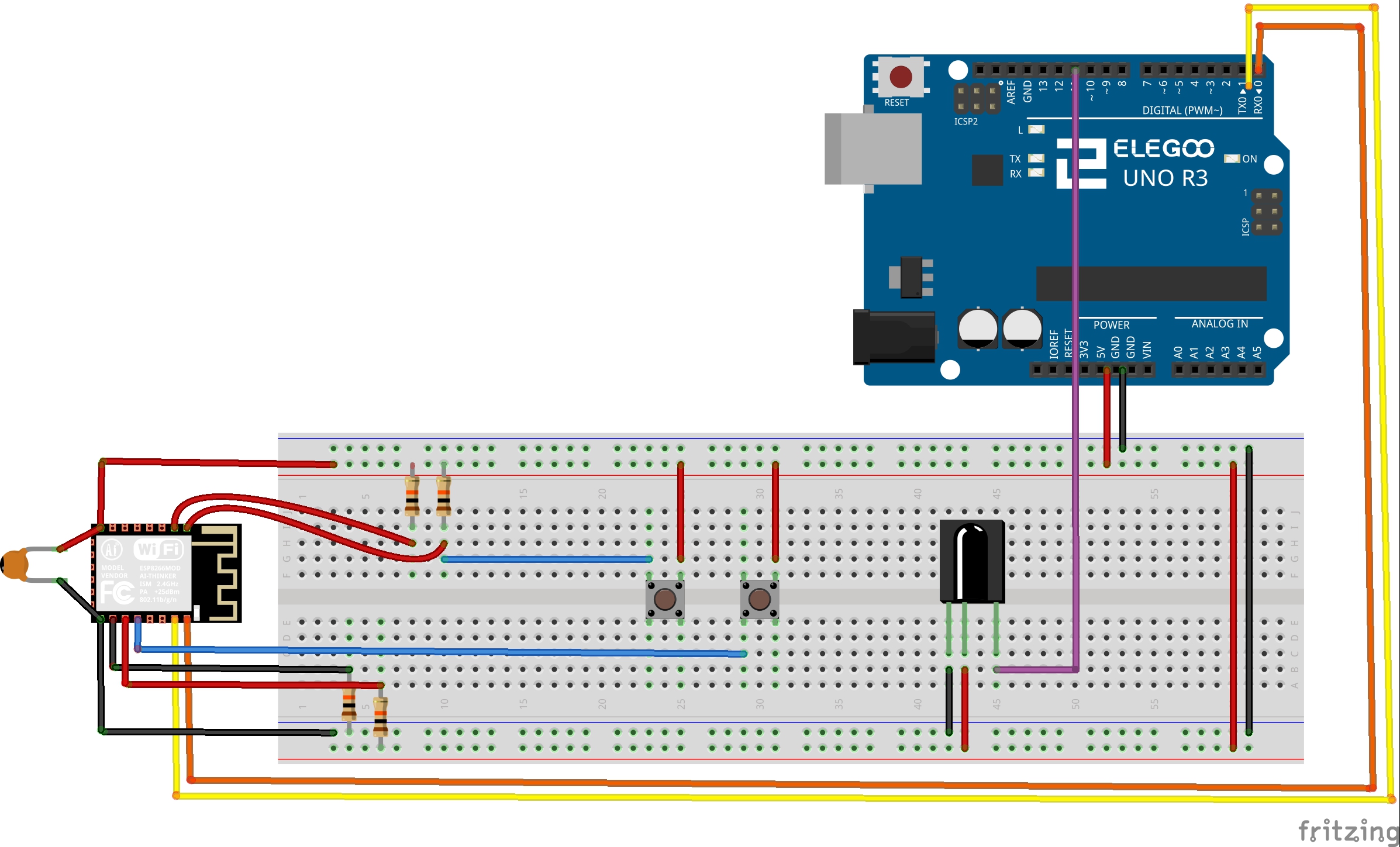 ELEGOO UNO R3 & Breadboard
